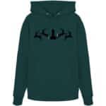 Hirsch Muster  - Organic Hoodie – Bild 5