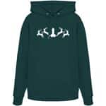 Hirsch Muster 2 - Organic Hoodie – Bild 9