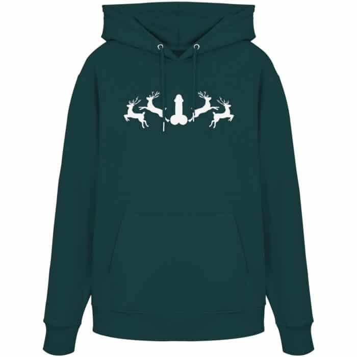 Hirsch Muster 2 - Organic Hoodie – Bild 9