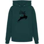 Hirsch Black 4 - Organic Hoodie – Bild 5