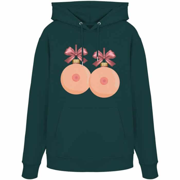 X-Mas Titten - Organic Hoodie – Bild 9