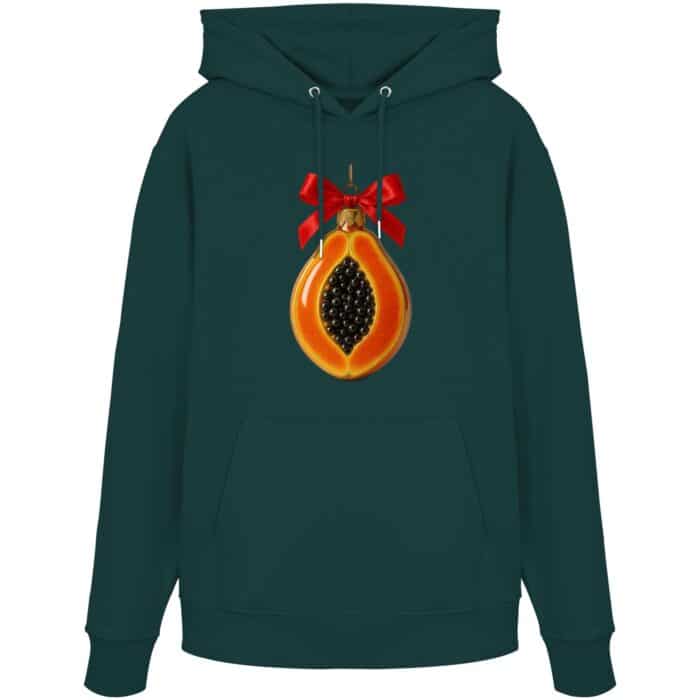 Papaya X-Mas  - Organic Hoodie – Bild 9