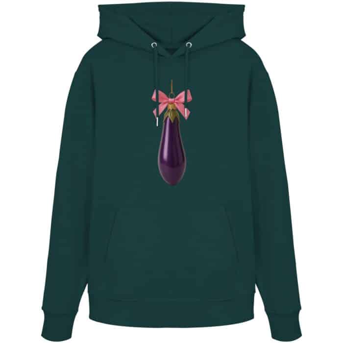 Aubergine X-Mas - Organic Hoodie – Bild 9