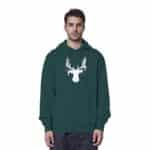 Hirsch Weiß 3 - Organic Hoodie – Bild 10