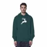 Hirsch Weiß 4 - Organic Hoodie – Bild 10