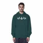 Hirsch Muster 2 - Organic Hoodie – Bild 10