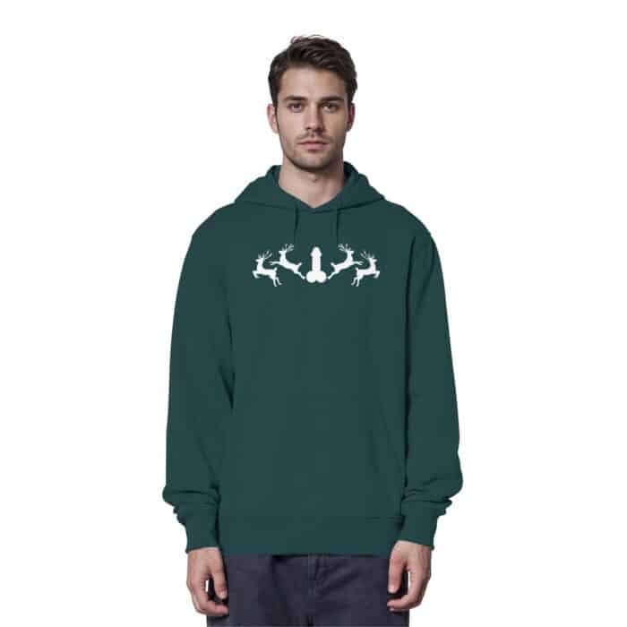 Hirsch Muster 2 - Organic Hoodie – Bild 10