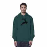 Hirsch Black 4 - Organic Hoodie – Bild 6