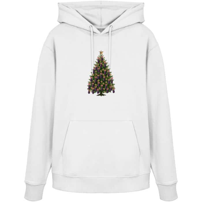 Auberginen Baum - Organic Hoodie – Bild 7