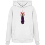 Aubergine X-Mas - Organic Hoodie – Bild 13