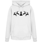Hirsch Muster  - Organic Hoodie – Bild 9