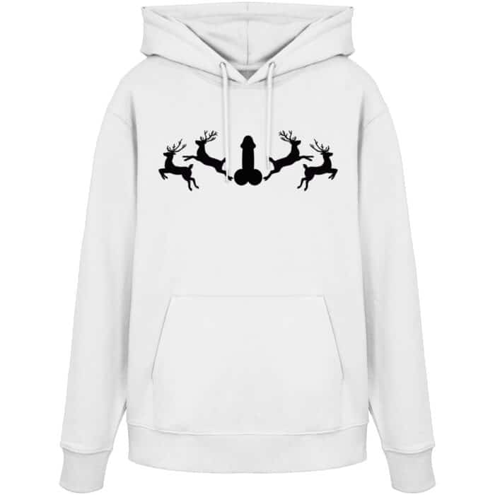 Hirsch Muster  - Organic Hoodie – Bild 9