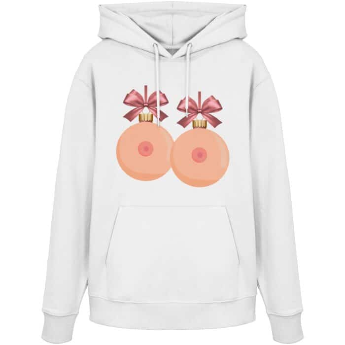 X-Mas Titten - Organic Hoodie – Bild 13