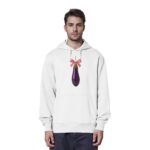 Aubergine X-Mas - Organic Hoodie – Bild 14