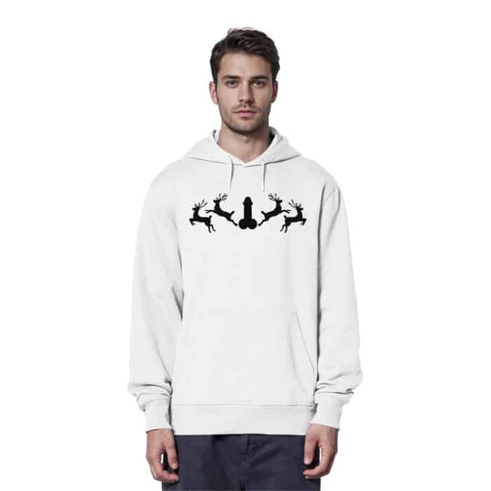 Hirsch Muster  - Organic Hoodie – Bild 10