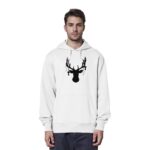 Hirsch Black 3 - Organic Hoodie – Bild 10
