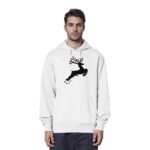 Hirsch Black 4 - Organic Hoodie – Bild 10