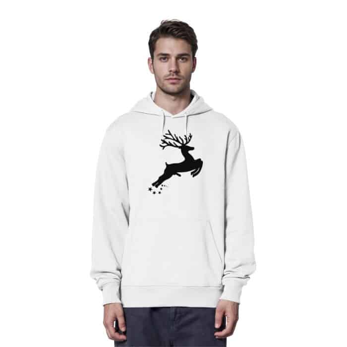 Hirsch Black 4 - Organic Hoodie – Bild 10