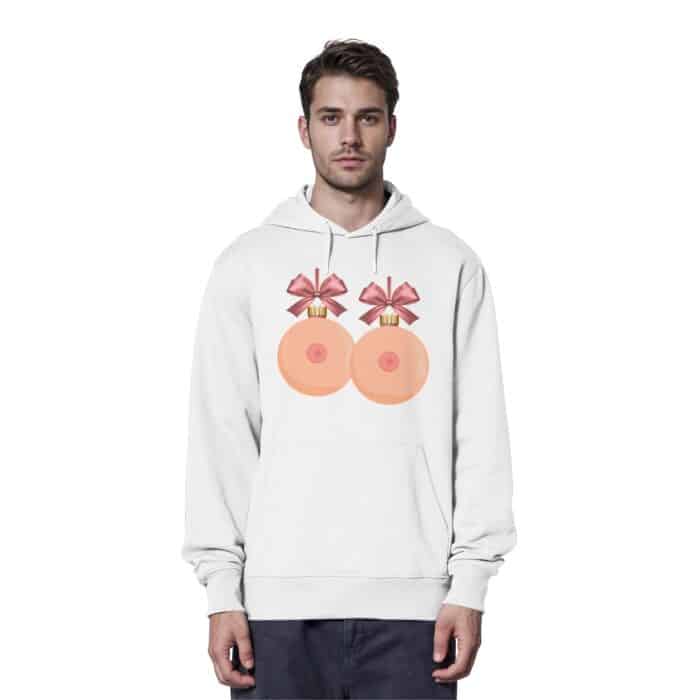 X-Mas Titten - Organic Hoodie – Bild 14
