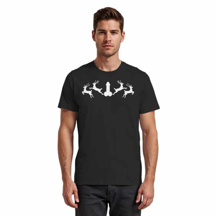 Hirsch Muster 2 - Premium Classic T-Shirt – Bild 2