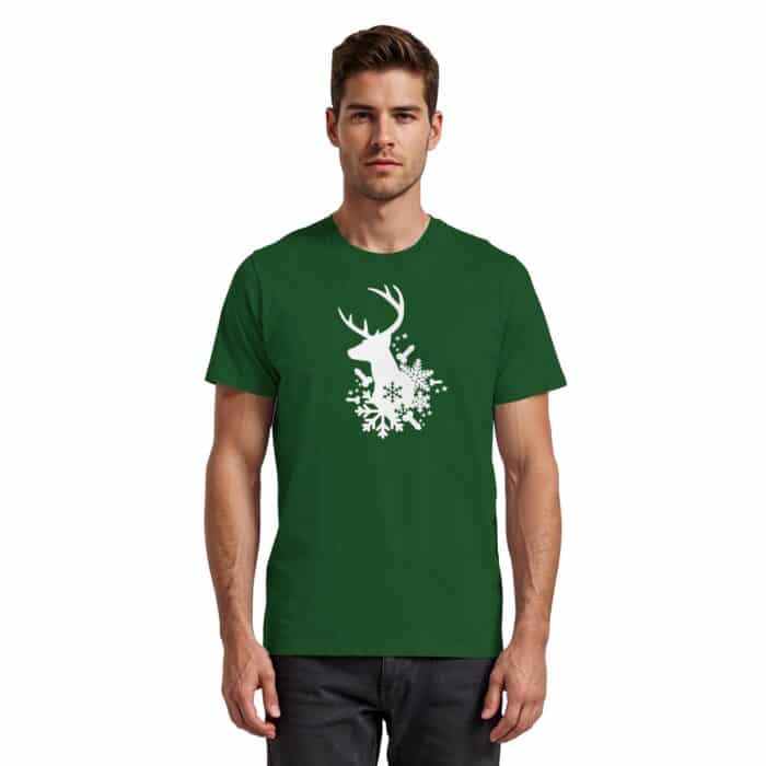 Hirsch Weiß - Premium Classic T-Shirt – Bild 6