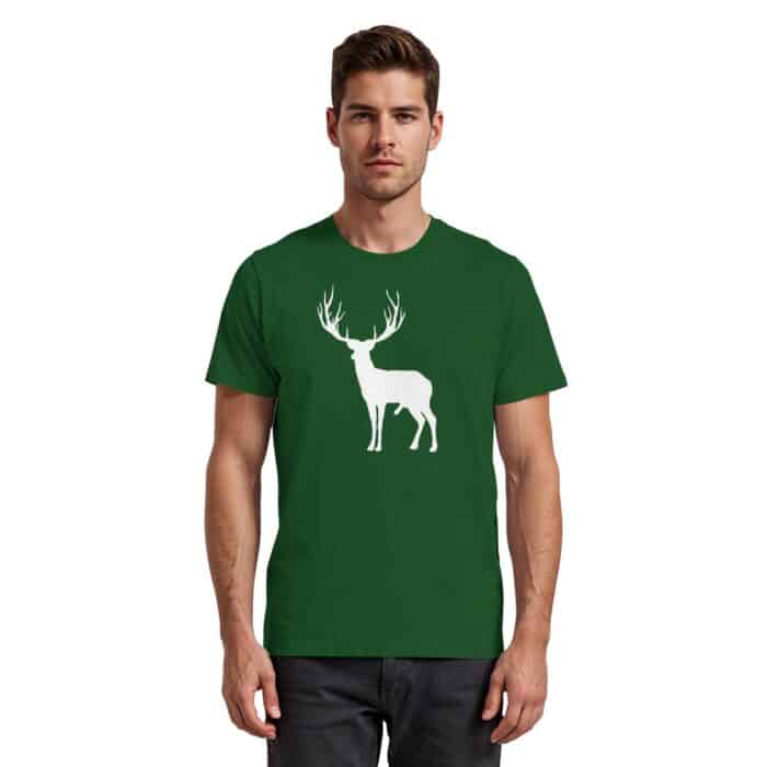 Hirsch Weiß 2 - Premium Classic T-Shirt – Bild 6