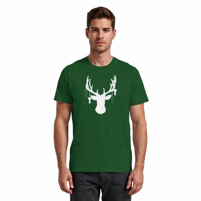 Hirsch Weiß 3 - Premium Classic T-Shirt – Bild 6