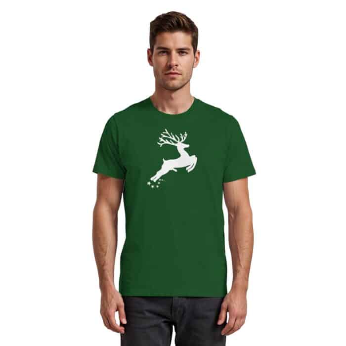 Hirsch Weiß 4 - Premium Classic T-Shirt – Bild 6