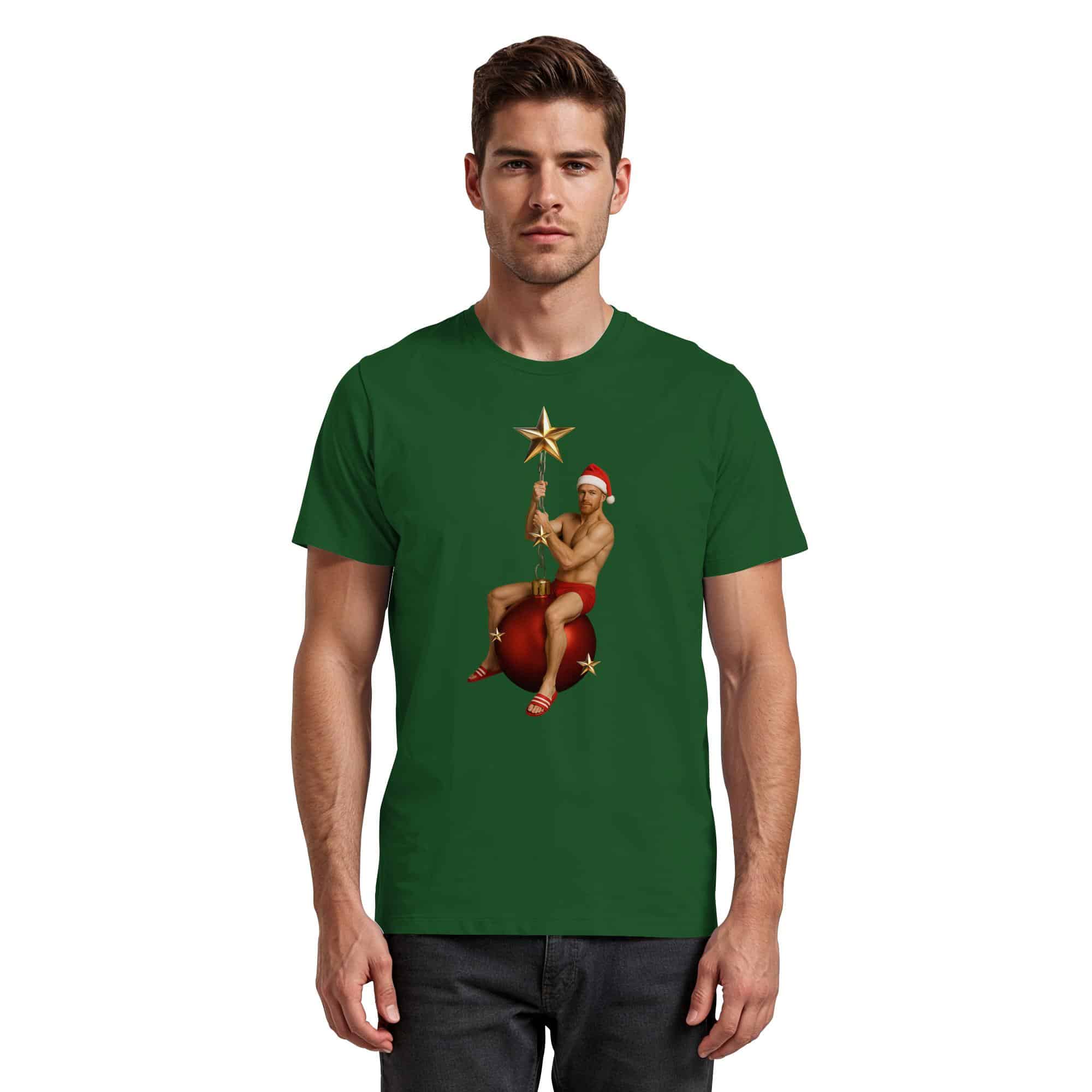 front-premium-classic-t-shirt-dark-green-455-2000x-29.jpg Wrecking Christmas  - Premium Classic T-Shirt – Bild 7