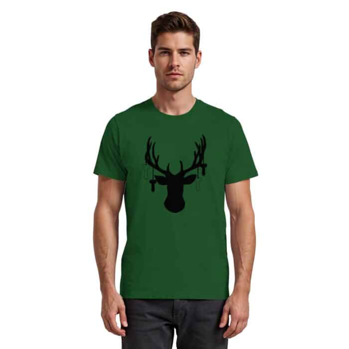Hirsch Black 3 - Premium Classic T-Shirt – Bild 2