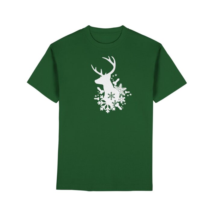 Hirsch Weiß - Premium Classic T-Shirt – Bild 5