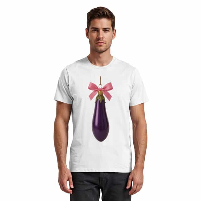 Aubergine X-Mas - Premium Classic T-Shirt – Bild 13