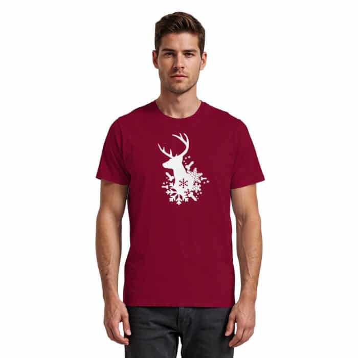 Hirsch Weiß - Premium Classic T-Shirt – Bild 14