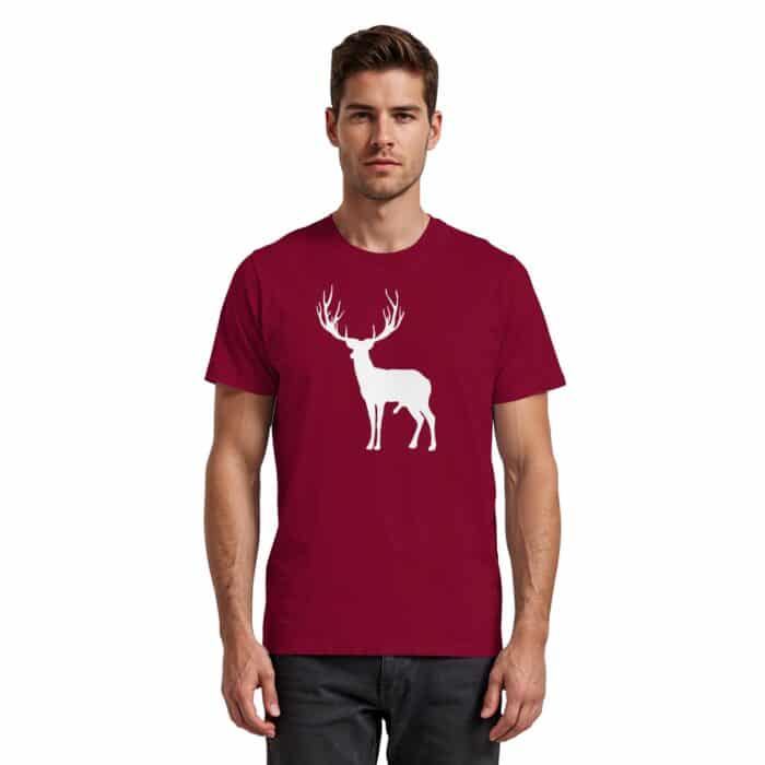 Hirsch Weiß 2 - Premium Classic T-Shirt – Bild 14