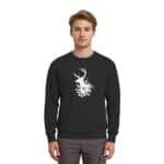 Hirsch Weiß - Premium Sweatshirt – Bild 2