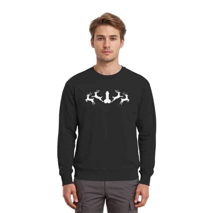 Hirsch Muster 2 - Premium Sweatshirt – Bild 2