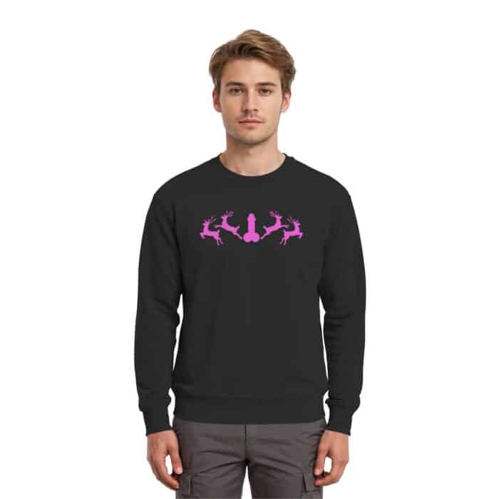Hirsch Muster 2 Pink - Premium Sweatshirt – Bild 2