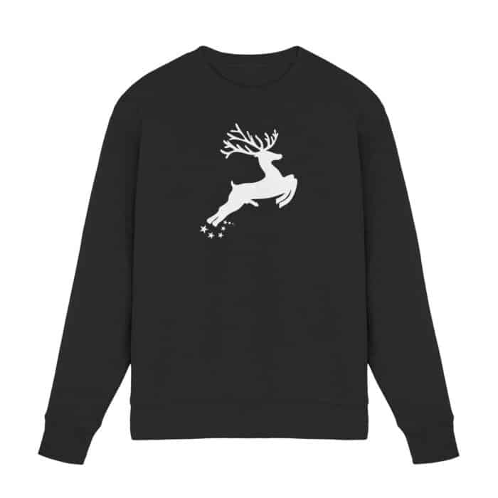 Hirsch Weiß 4 - Premium Sweatshirt – Bild 1