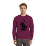 Hirsch Black - Premium Sweatshirt – Bild 2