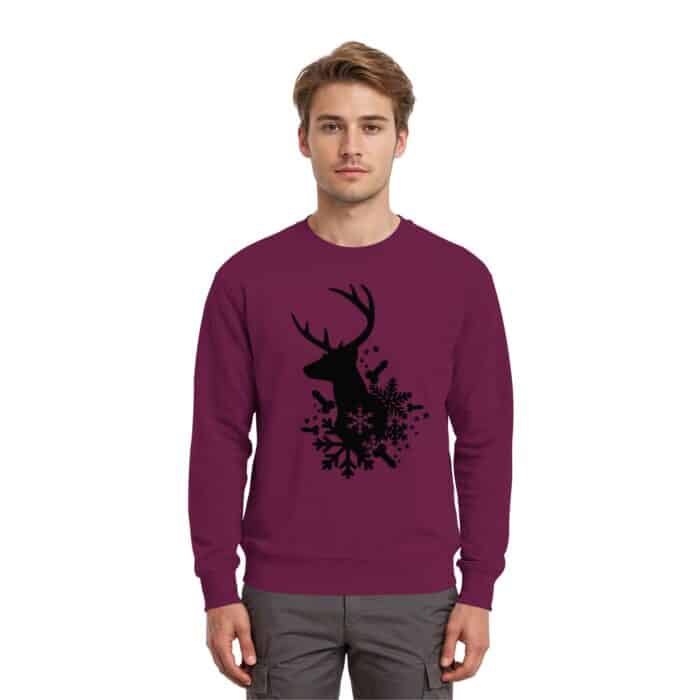 Hirsch Black - Premium Sweatshirt – Bild 2