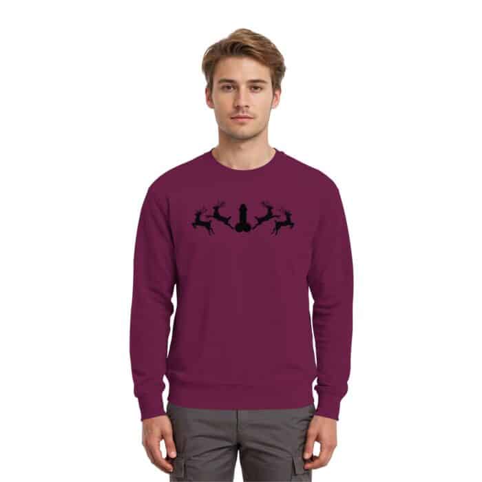 Hirsch Muster  - Premium Sweatshirt – Bild 2