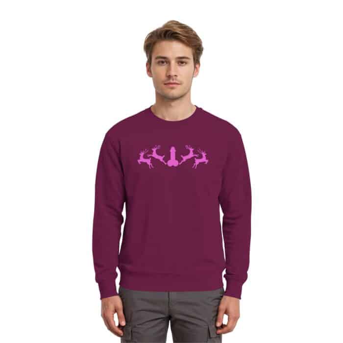 Hirsch Muster 2 Pink - Premium Sweatshirt – Bild 6