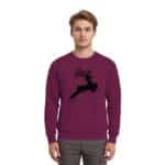 Hirsch Black 4 - Premium Sweatshirt – Bild 2