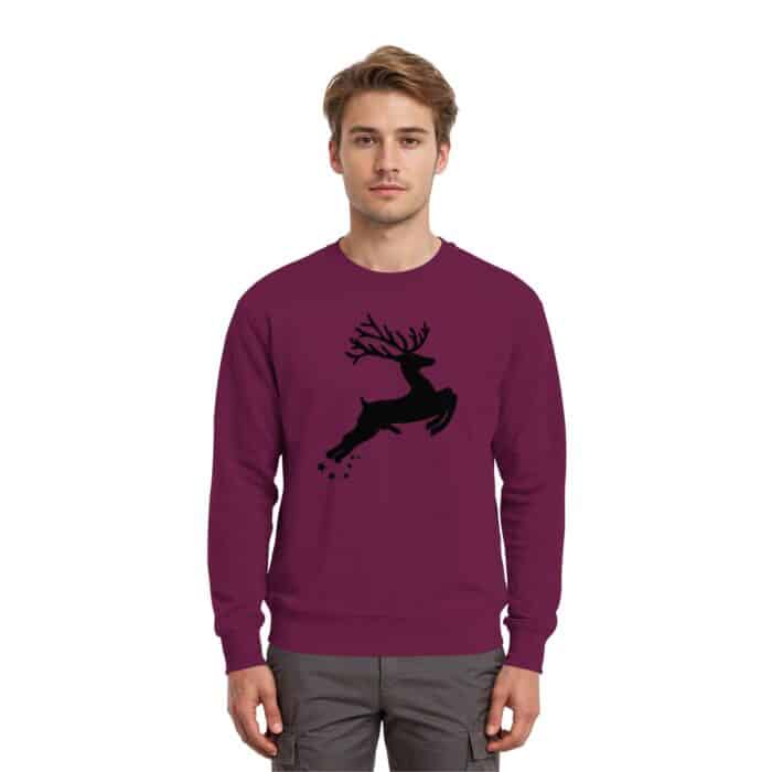 Hirsch Black 4 - Premium Sweatshirt – Bild 2