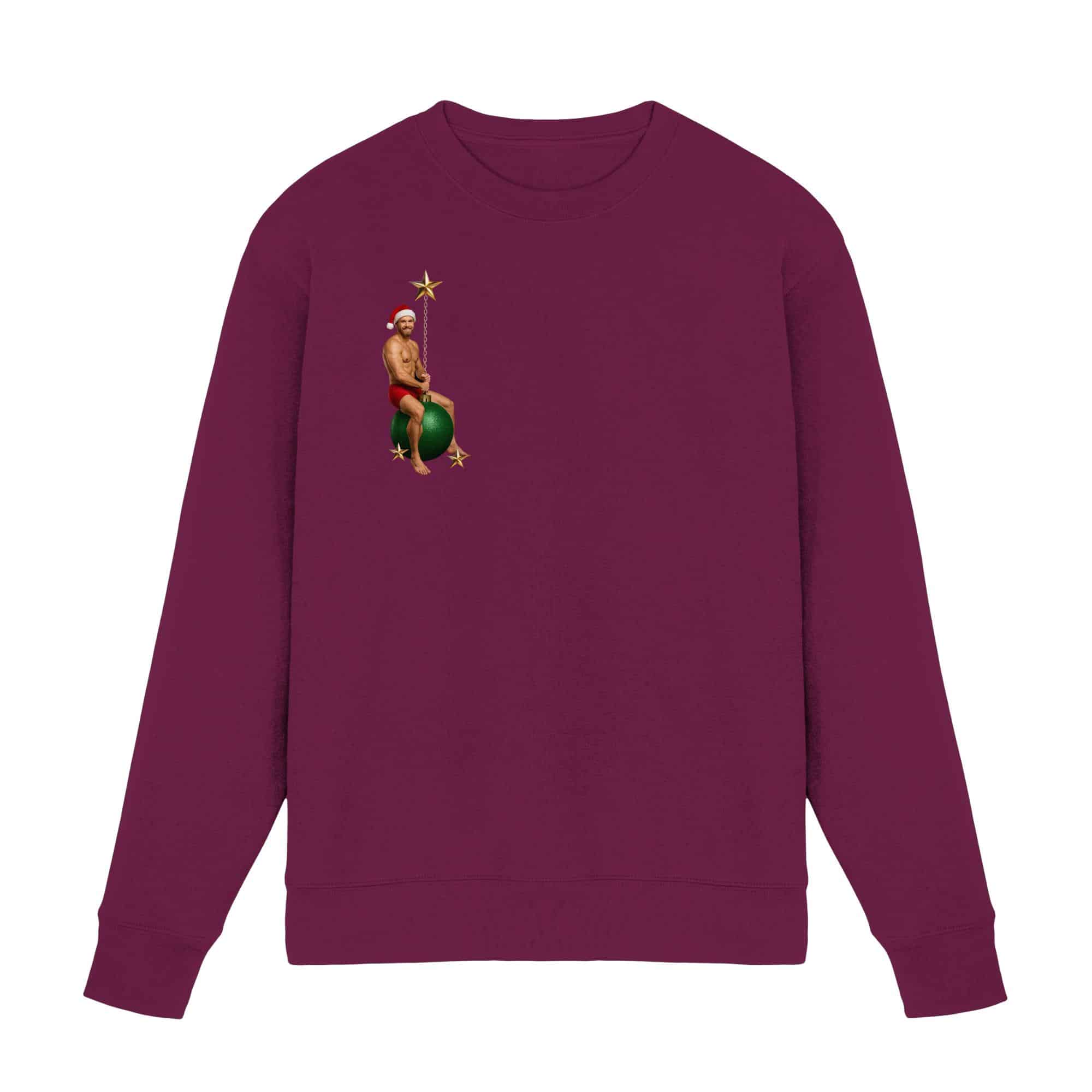 front-premium-sweatshirt-burgund-760-2000x-21.jpg Wrecking Christmas 2 - Premium Sweatshirt – Bild 5