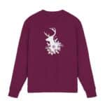 Hirsch Weiß - Premium Sweatshirt – Bild 5