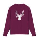 Hirsch Weiß 3 - Premium Sweatshirt – Bild 5