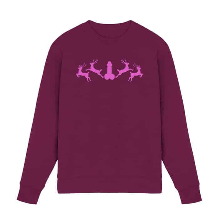 Hirsch Muster 2 Pink - Premium Sweatshirt – Bild 5