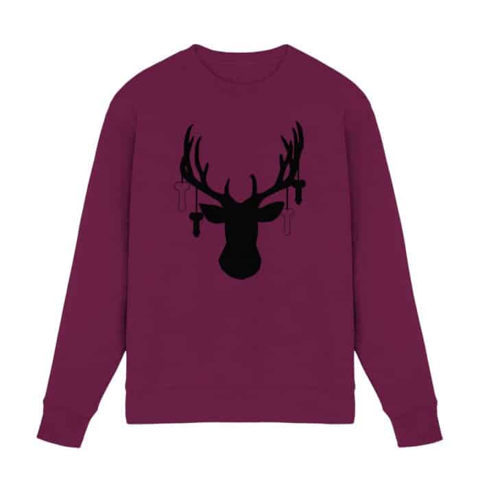 Hirsch Black 3 - Premium Sweatshirt – Bild 1