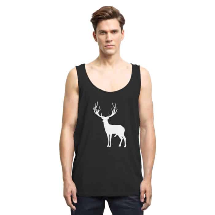 Hirsch Weiß 2 - Relaxed Tank Top – Bild 2